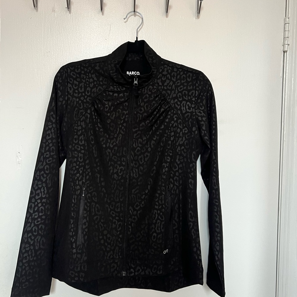 Black Leopard Coat